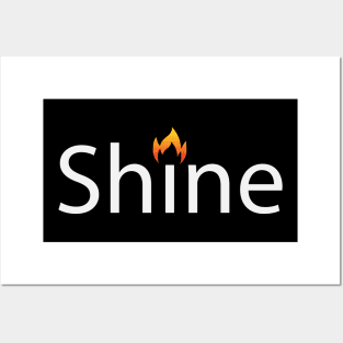 Shine artistic text design Posters and Art